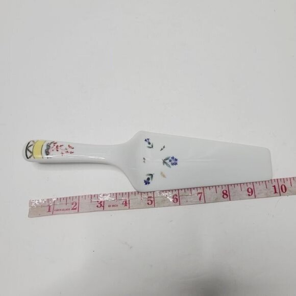 Vintage Andrea by Sadek Porcelain Cake Serving Spatula Painted Flowers - Picture 8 of 8